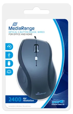 Obrázek produktu pro Mediarange Optische Maus Mit Kabel