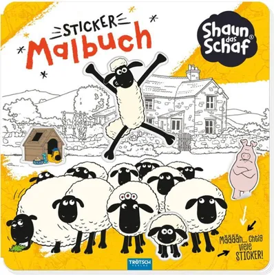 Obrázok produktu pre Ovečka Shaun s nálepkami na vymaľovanie