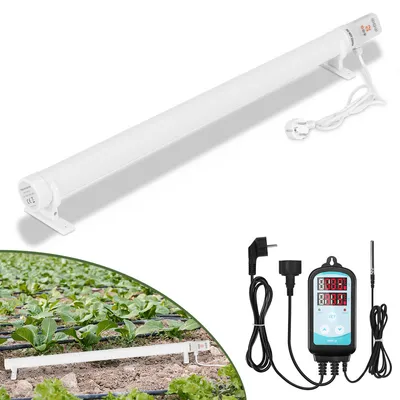 Zdjęcie produktu dla Ogrzewanie szklarni Clanmacy, 180W, z cyfrowym kontrolerem temperatury 3000W, elektryczny grzejnik kolumnowy, biały, do szklarni. Elastyczny montaż