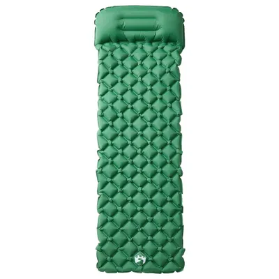 Immagine prodotto di Materasso Campeggio Gonfiabile con Cuscino 1 Persona Verde