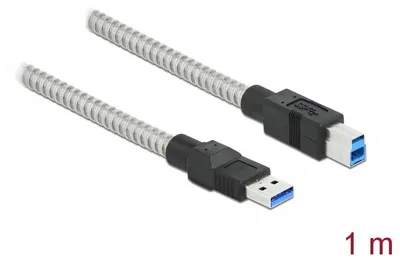 Obrázok produktu pre DeLOCK 86778, 1 m, USB B, USB A, USB 3.2 Gen 1 (3.1 Gen 1), 5 Gbit/s, Strieborná