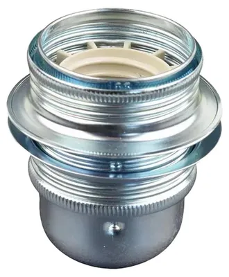 Productafbeelding van Lamphouder + 2 Ringen - E27 - Chroom