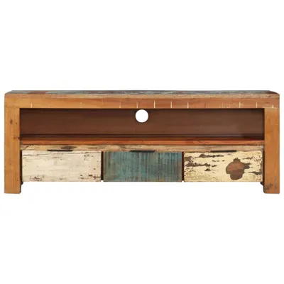 Produktbild von vidaXL TV-Schrank 110x30x40 cm Altholz Massiv