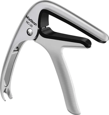 Produktbild von Einhand-Trigger-Capo / Capo für Akustikgitarre, E-Gitarre, Westerngitarre, Konzertgitarre, Bass, Ukulele, Silber