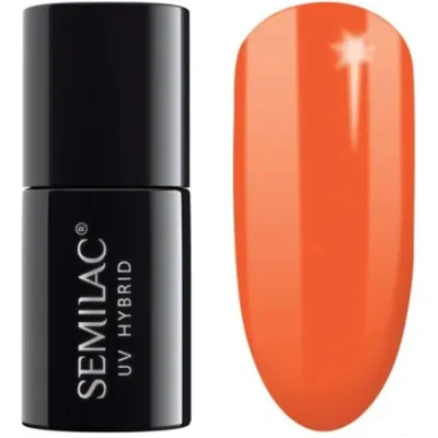 Produktbild von SEMILAC Hybrid-Lack 045 Electric Orange - 7 ml