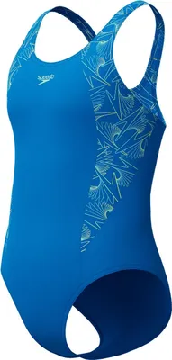 Produktbild von Speedo Hyperboom Splice Muscleback Badeanzug für Mädchen, Farbe:Blau, Kinder Größen:176