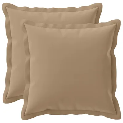 Zdjęcie produktu dla vidaXL, 2 sztuki poszewek na poduszki, kolekcja HOUTEN, kolor taupe, 30 x 30 cm, poliester