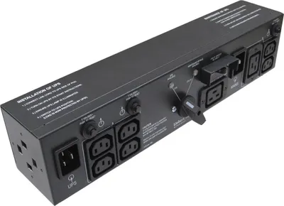 Zdjęcie produktu dla Vertiv MP2-220L, Przełączane, 2U, Pozioma, Czarny, 4 x gniazdo sieciowe, C20 panel