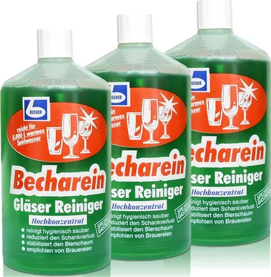 Produktbild von Dr. Becher Becharein Gläser Reiniger Hochkonzentrat 1L (3er Pack)