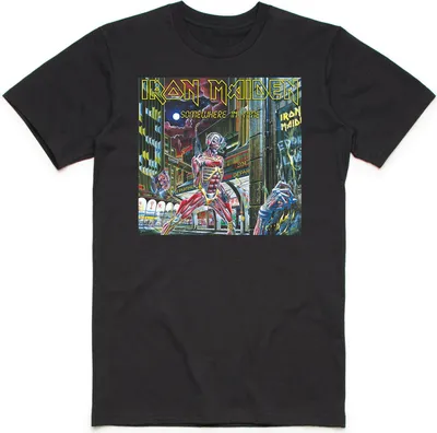 Produktbild von Iron Maiden - "Somewhere In Time" T-Shirt für Herren/Damen Uni RO2242 (XL) (Schwarz)