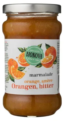 MARMOLADA Z POMARAŃCZY GORZKIEJ BIO 340 g - BIONOVA