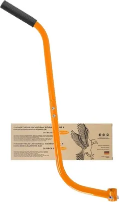 Produktbild von Schub- Haltestange Kinder- 3-teilig in Orange Universal Schubstange Fahrrad Schiebestange Kinderfahrrad Haltestange