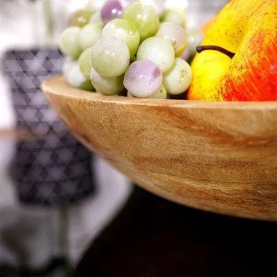 Image de Corbeille à fruits en bois 30 x 65 cm
