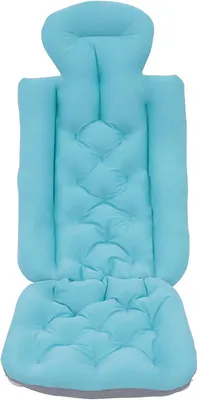 Productafbeelding van Badkussen met 10 zuignappen voor hoofd, nek en rug, 78 x 35 x 40 cm