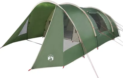 Produktbild von vidaXL Tunnelzelt für 5 Personen Grün und Weiß 805 x 405 x 211 cm