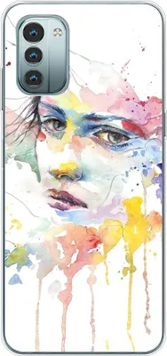 Produktbild von König Design Hülle kompatibel mit Nokia G11 Kunststoff Soft Handyhülle - Handy Case Frauengesicht