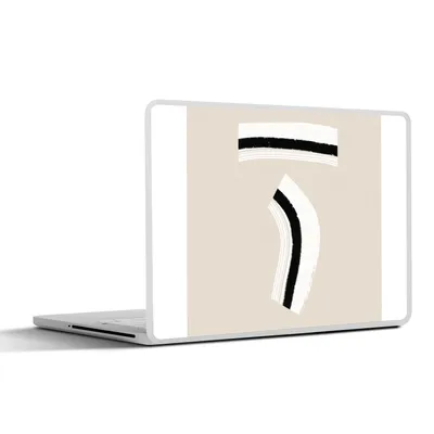 Produktbild von MuchoWow® Laptop Aufkleber Sticker Cover Linie - Pastell - Gestaltung 25x18 cm - Laptop-Deko