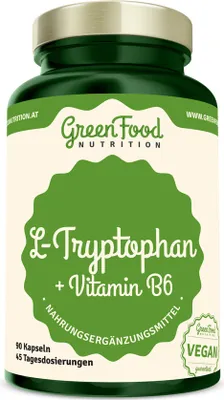 Produktbild von GreenFood Nutrition L-Tryptophan 90 Kapseln