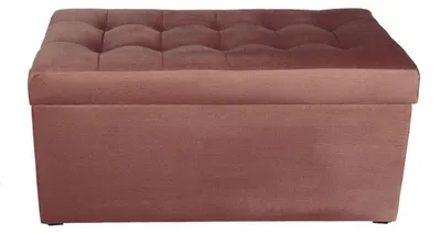 Produktbild von MG Design Polsterhocker Rosa 45x90 cm - Stauraum 100L, bis 300 kg, formstabil, montiert, für Wohnzimmer & Flur