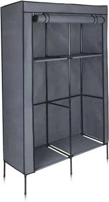 Obrázek produktu pro Šatní skříň se 2 tyčemi a 4 policemi - 108 x 45 x 175 cm