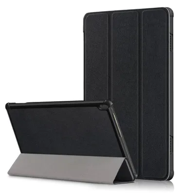 Produktbild von Lenovo Tab M10 Hülle - Tri-Fold Ständer Klapphülle mit Schlaf/Wach-Funktion - Schwarz