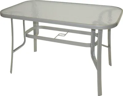 Produktbild von DEGAMO Gartenset Gartengarnitur Sitzgruppe PINO 5-teilig, Metall silber + Kunstgewebe schwarz