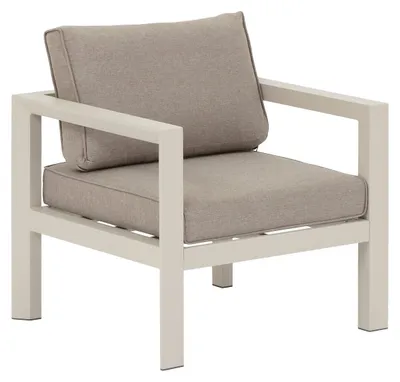 Produktbild von Gartenlounge-sessel "evasion" lehm aus epoxybehandeltem aluminium  - Hespéride