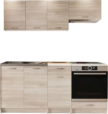 Immagine prodotto di Teano - Cucina, Marrone Rovere, Modulabile, Elettrodomestici non inclusi