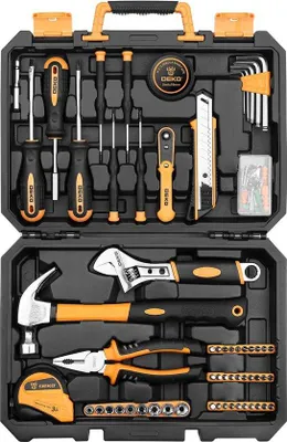 Produktbild von Haushaltsreparatur-Toolkit 100tlg. mit Plastikbox