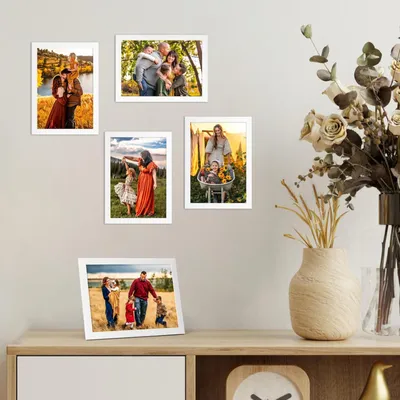 Produktbild von Fotolijsten Set - 12 Stück - Weiß - A4