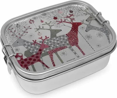 Immagine prodotto di PPD Scandic Christmas Lunch Box in acciaio, lunch box, snack box, acciaio inox, 900 ml, 604534