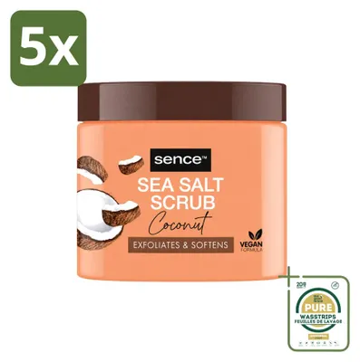 Produktbild von 5 x Sence Coconut Bodyscrub - Pflegend - 500 g - Vorratspackung - 5 Stücke