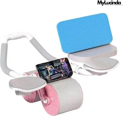 Produktbild von Famanu Abs Roller Kompakte Fitnessgeräte für Bauchmuskelübungen - Rosa