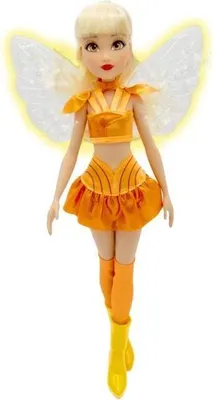 Zdjęcie produktu dla Lalka Winx Stella, Ailes Lumineuses, 26 cm, Lalka Artykulowana, Zdejmowane Skrzydła