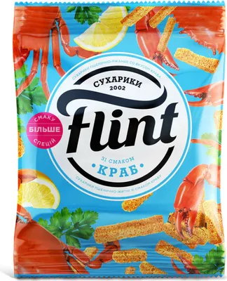 Produktbild von Zwieback FLINT gesalzen mit Krabbengeschmack 5x70g