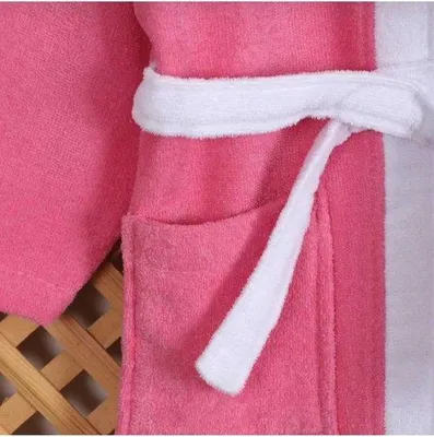 Produktbild von Teksmoda Kinderbademantel mit Kapuze Hasenmotiv Rosa 110/116