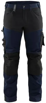 Image de Pantalon artisan stretch marine foncé/noir T48 - BLÅKLÄDER - 179918608699C54