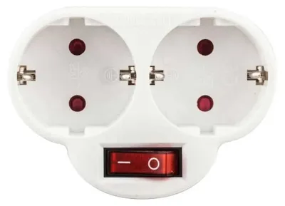 Immagine prodotto di Adattatore-standtom Onlex a 2 prese con interruttore Bianco Bianco Taglia unica