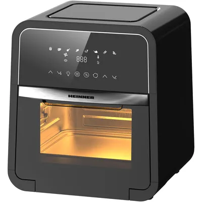 Productafbeelding van Heinner HAF-B12BK2000, heteluchtfriteuse, 12 liter, 30 °C, 200 °C, 60 minuten, Zelfstandig apparaat
