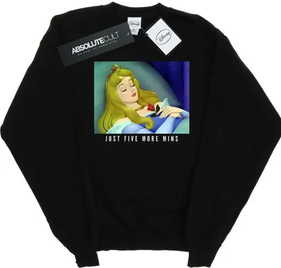 Produktbild von Disney Princess - "Five More Minutes" Sweatshirt für Damen BI32910 (L) (Schwarz)