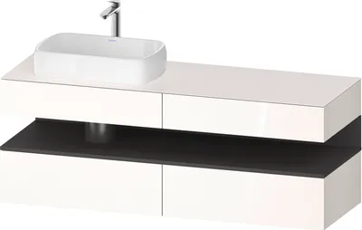 Produktbild von DURAVIT QA4777049220000 QTG KWTU WH Ek. 1600x550x600 Wß Hgl.
