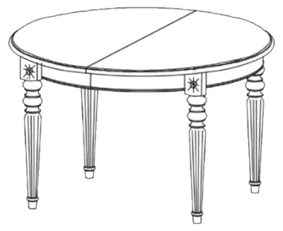 Produktbild von Runde Holz Tische Esszimmer Möbel Tisch Klassische Runder Esstisch Neu