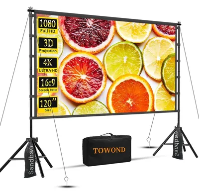 Image de Écran de projection de 120 pouces avec support
