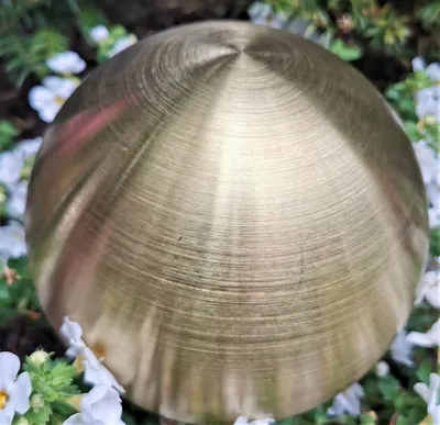 Produktbild von Dekorationskugel 15 cm Edelstahl gold matt gebürstet