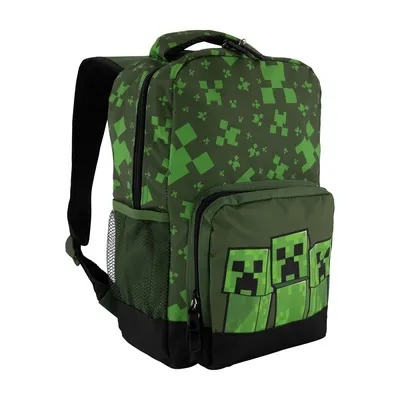 Obrázek produktu pro Dětský batoh Minecraft Creepers Trio, předškolní batohy, zelená