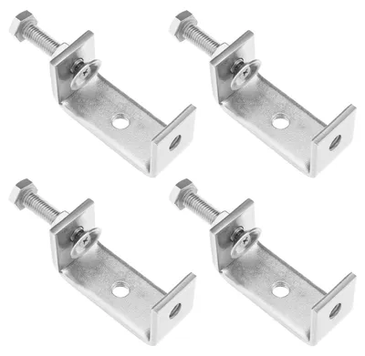 Obrázek produktu pro C-svorka, robustní provedení - 4 kusy - nerezová ocel 304 - otvor 65 mm - nastavitelná od 35 do 60 mm - odolná a korozivzdorná - upevňovací svorka