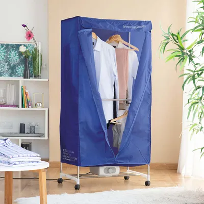 Immagine prodotto di Asciugatrice elettrica portatile a 2 livelli Dupledry Blu InnovaGoods 1200 W