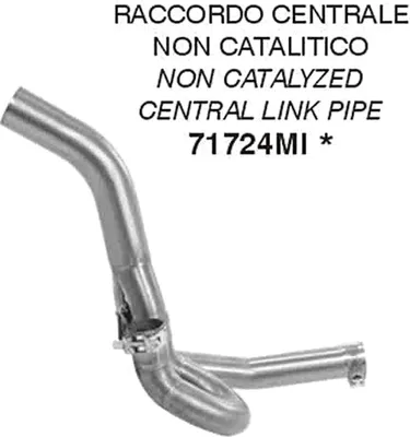 Immagine prodotto di Raccordo centrale ARROW non catalitico per Aprilia DORSODURO 900