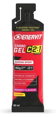 Obrázek produktu pro Enervit Carbo Gel C2:1, mango, 60 ml