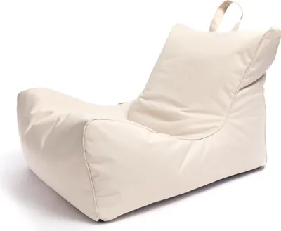 Produktbild von Ecopuf, Sitzkissen Sessel Bean Bag, Sitzsack, Innen und Außen, Creme Nc18